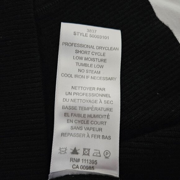 TORY BURCH Simone Black Button-Up Merino Wool Sweater - Picture 9 of 11